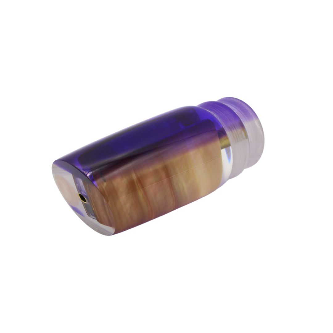 Señuelo para pesca deportiva y señuelo de troleo Crampton Baits. Modelo HoG en color Morado y concha crema. Marea Alta (mareaalta.mx) único distribuidor de Crampton Baits en México.