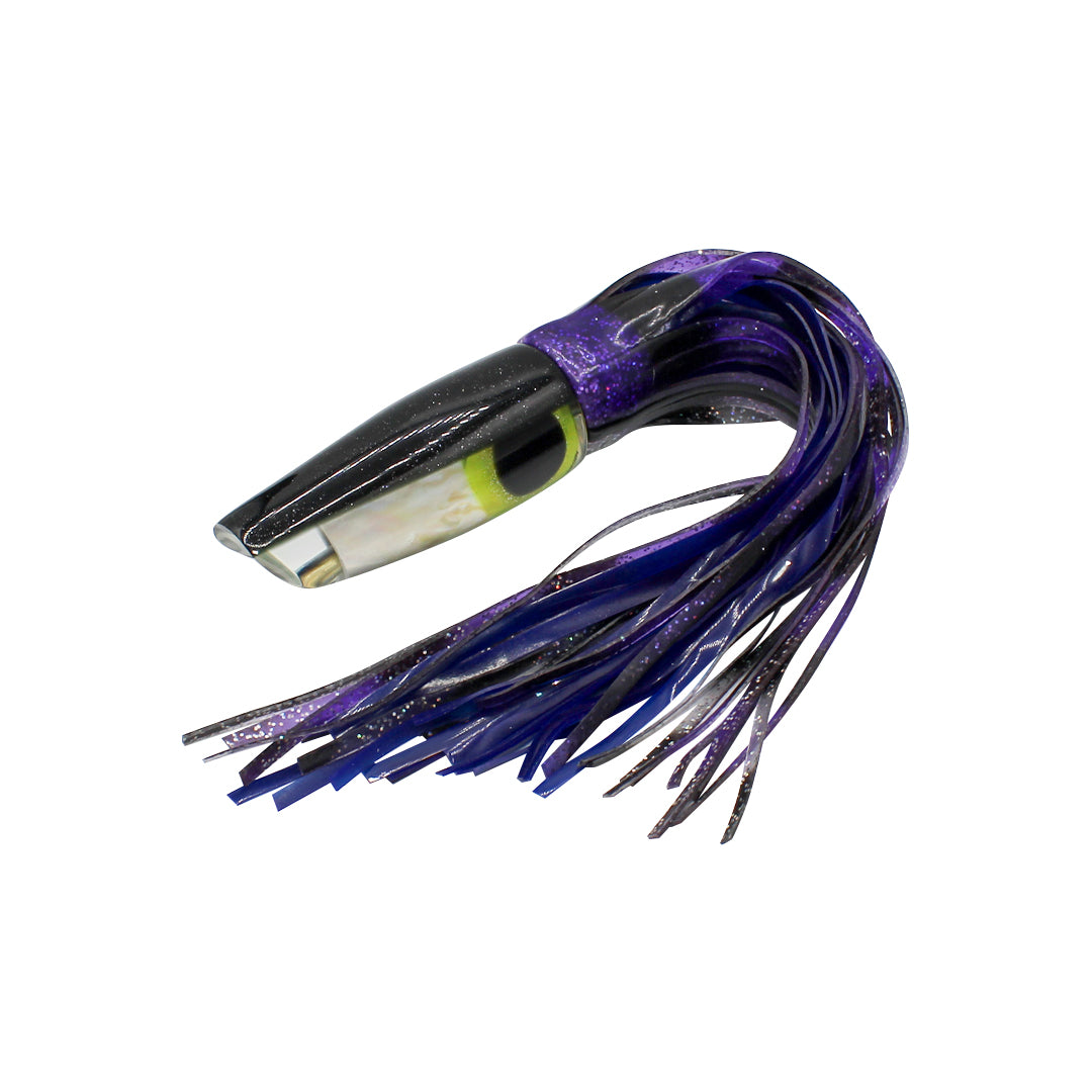 señuelo para pesca coggin lures estilo swimmer color morado.